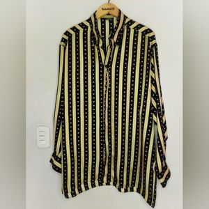 VERSACE CLASSIC V2 Baroque Silk Shirt Size L